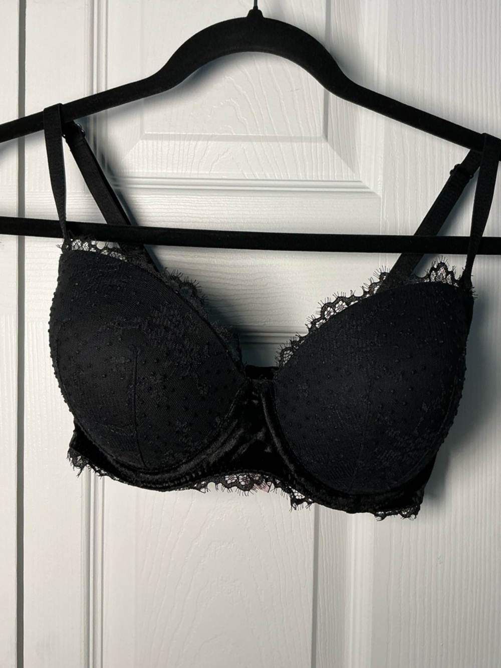 Victoria’s Secret Demi lace padded underwire bra